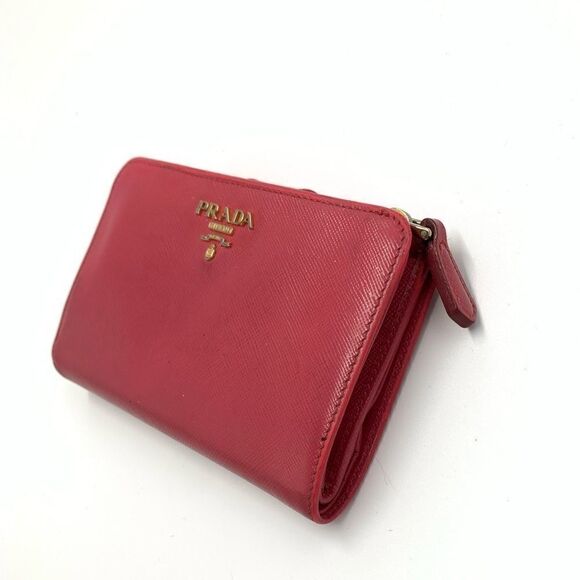 💥AUTHENTIC💥 Prada Saffiano Leather Wallet Pink - Picture 9 of 9